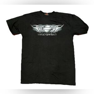 Vintage Harley Davidson T-Shirt Tee Shirt Adult  Large Seattle Washington Y2K